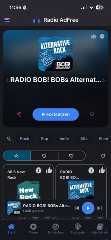 Radio Adfree Senderliste &mdash; CarPlay zeigt Favoriten ohne Werbung