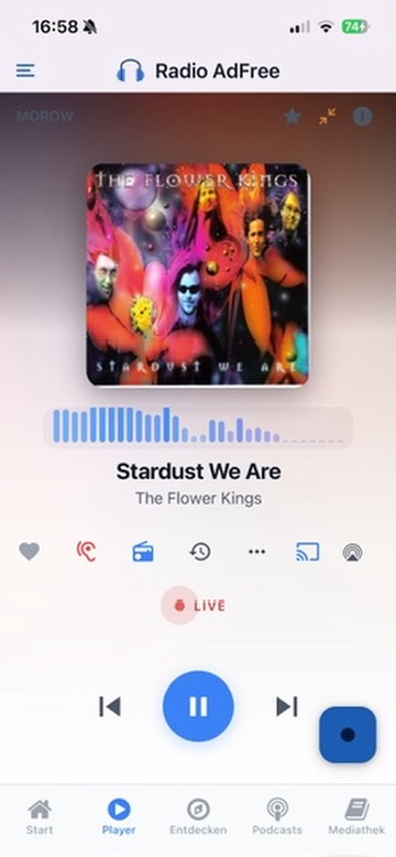Radio Adfree - Player der Radio App ohne Werbung
