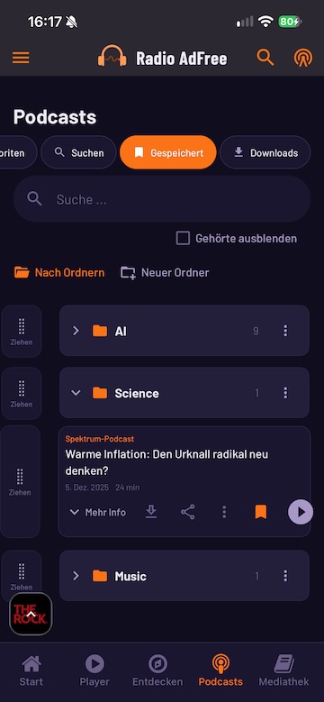 Radio Adfree Podcast-Browser &mdash; werbefrei